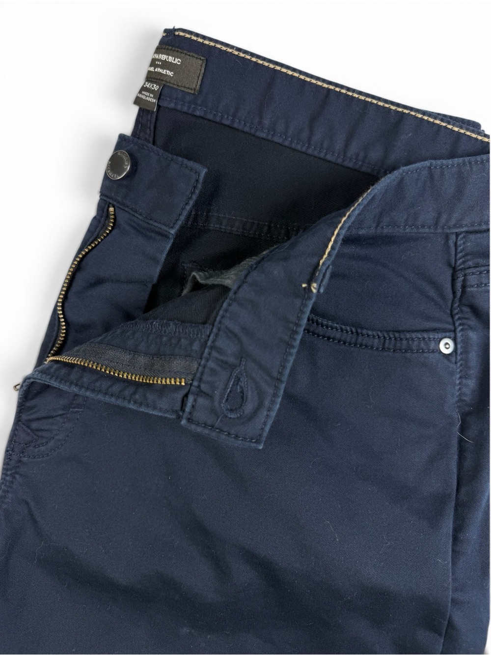 Banana Republic Monogram Traveler Athletic Fit Jeans True Navy 34x30